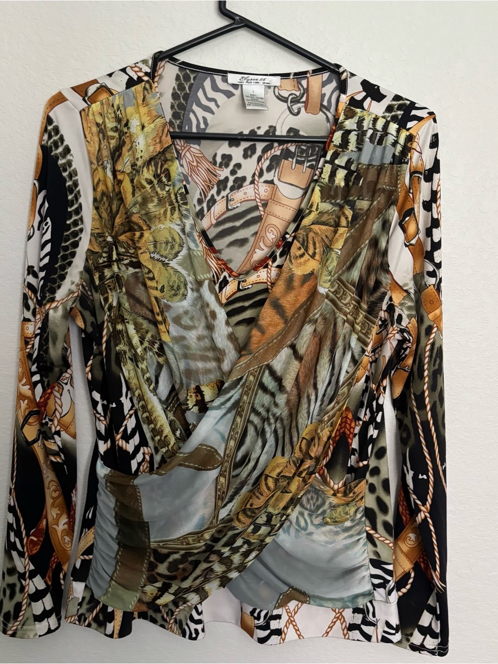 Elysee 26 Animal Print Long Sleeve Top